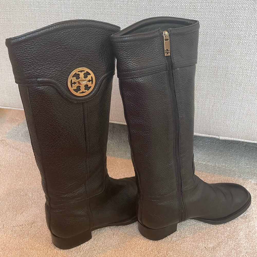 Tory Burch Black Leather Boots - Size 11 - GUC